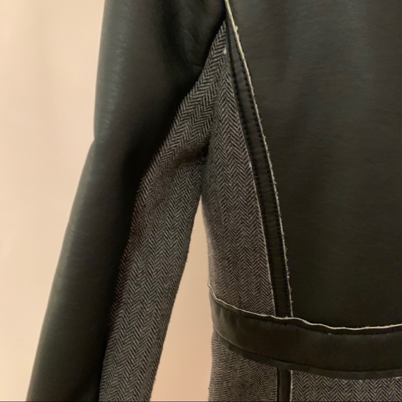 A/X Leather/Fur Stylish Trench - Picture 7 of 11